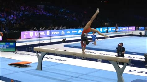 Zoja Szekely Balance Beam Qual 2023 WAG World Championships YouTube