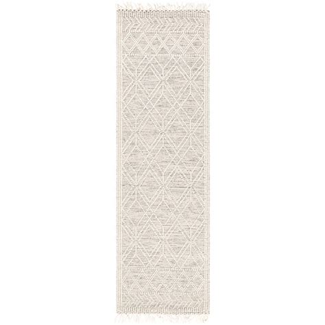 Birch Lane Esty Southwestern Handmade Flatweave Wool Ivory Area Rug