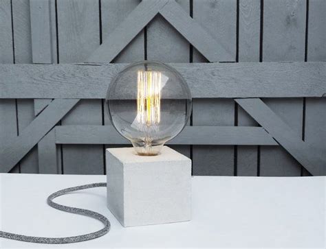 Concrete Lamp Concrete Table Lamp Concrete Desk Lamp Industrial Style Concrete Light