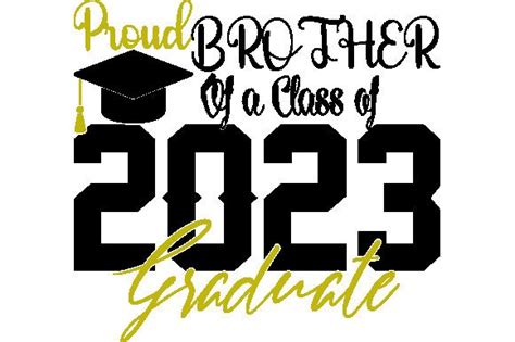 Proud Graduate Brother 2023 Svg Graphic By Teeshop · Creative Fabrica