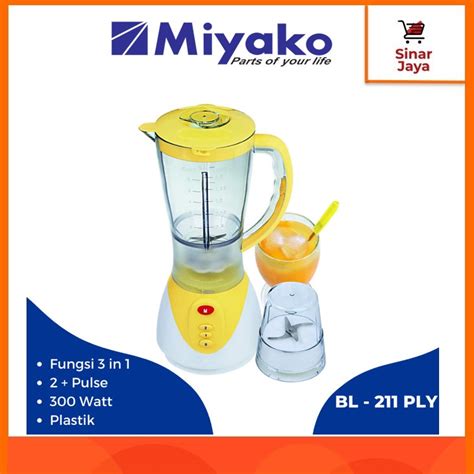 Jual MIYAKO BL 211 PLY Blender Plastik 1 5 Liter 2in1 Shopee Indonesia