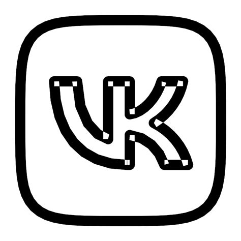 Vk Outline Vector SVG Icon SVG Repo