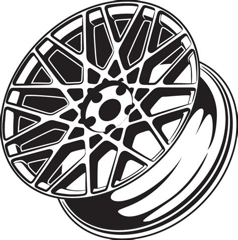 Car Wheel Illustration For Conceptual Design