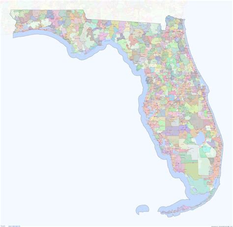 Florida ZIP Code Map – medium image – shown on Google Maps