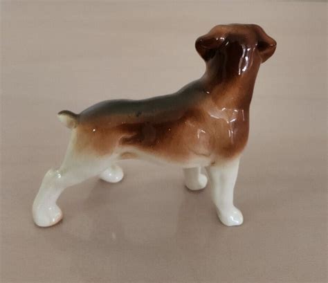 Made In England Coopercraft Standing Boxer Dog Figurine With Original