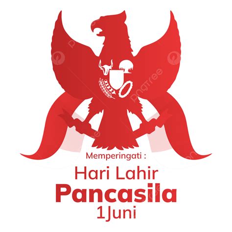 1 De Junio De 1945 Hari Lahir Pancasila Con Diseño De Garuda Png