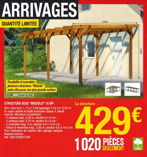 Le Carport Brico Depot Catalogues Et Arrivages Brico Depot