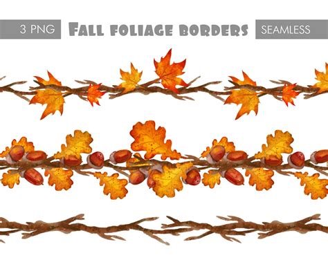 Oak Leaf Border Clip Art