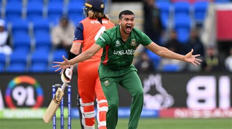 Taskin Fires Bangladesh To Win Over Netherlands At T World Cup