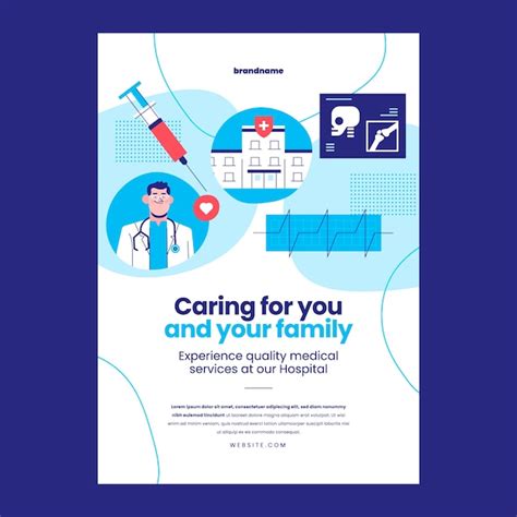 Free Vector Hospital Healthcare Service Poster