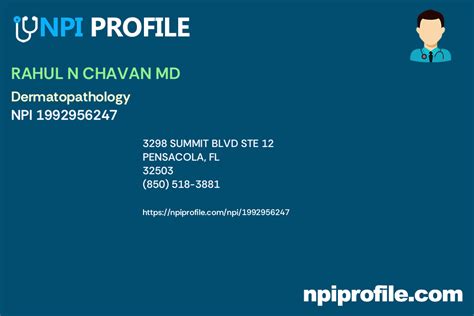 Rahul N Chavan Md Npi Dermatology In Pensacola Fl