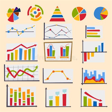 Progetti L Illustrazione Di Vettore Degli Elementi Del Grafico Del