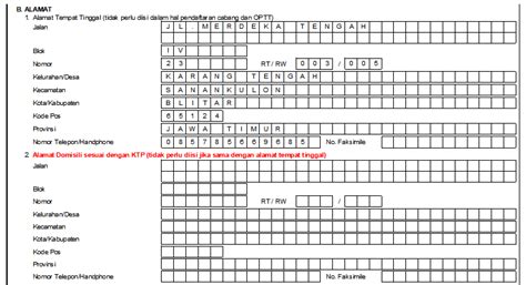 Formulir Perubahan Data Wajib Pajak Excel Terbaru Sketsa