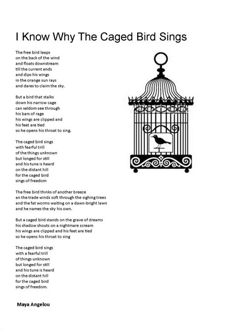 Caged Bird Poem Questions And Answers Analysis Of The Poem C