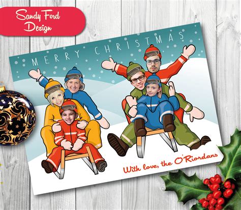 Personalized Family Christmas Card Funny Photo Christmas Card | Etsy