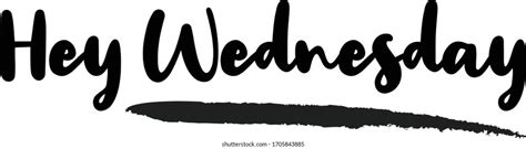 Hello Saturday Postcard Modern Brush Calligraphy Stock Vector Royalty