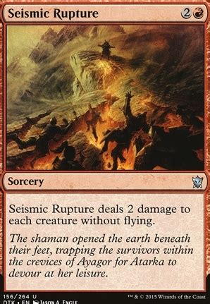 Seismic Rupture Dragons Of Tarkir Modern Card Kingdom