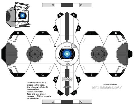 Wheatley Papercraft By Kory226 On Deviantart Papercraft Templates