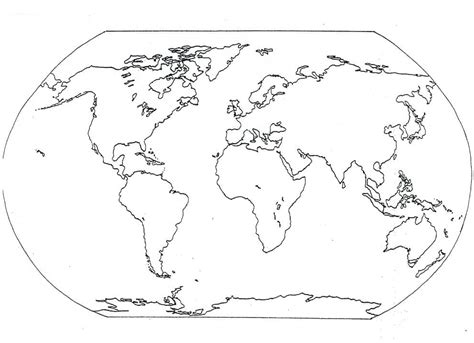 Desenhos De Pintura De Mapa Mundi Para Colorir E Imprimir