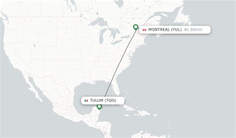 Direct Non Stop Flights From Montreal To Tulum Schedules