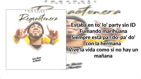 Reggaetonera Anuel Aa Letra Youtube