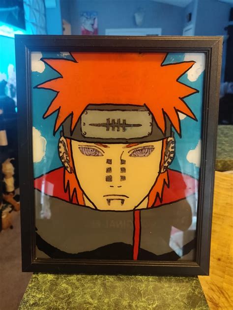 My First Time Trying Glass Painting Naruto