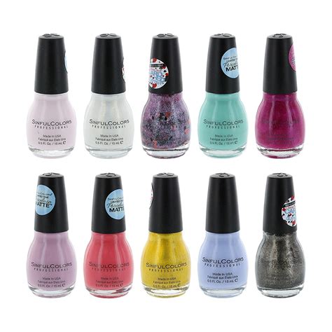 Sinful Colors Finger Nail Polish Color Lacquer Set Piece Collection