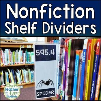 Nonfiction Library Shelf Dividers Classroom Library Labels For