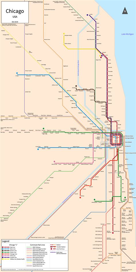 Metro Route Atlas - Chicago, Illinois, USA