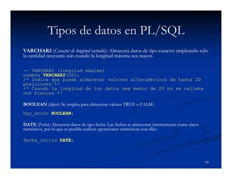 Programacion En Plsql Teoria Y Ejemplos Ppt Descarga Gratuita