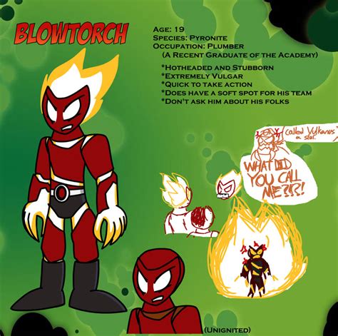 Ben 10 Oc Blowtorch The Pyronite By Megamanfan000 On Deviantart