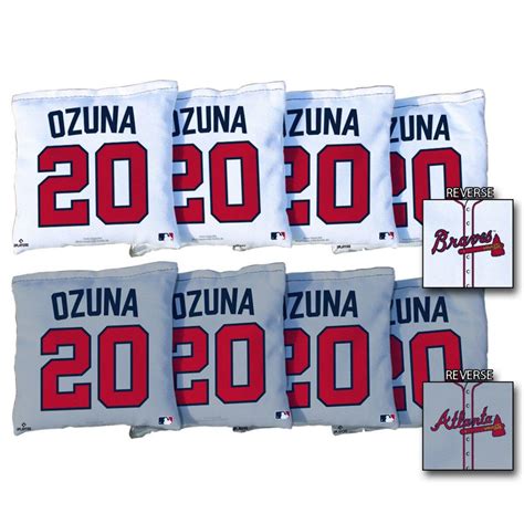 Victory Tailgate Marcell Ozuna Atlanta Braves 8 Piece Regulation Corn