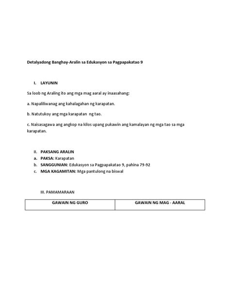 Dlp Esp9 Karapatan At Tungkulin Pdf