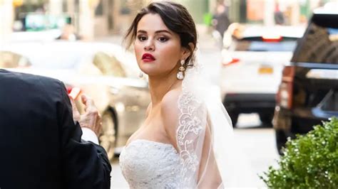 Selena Gomez In Stunning Wedding Dress For Television Show