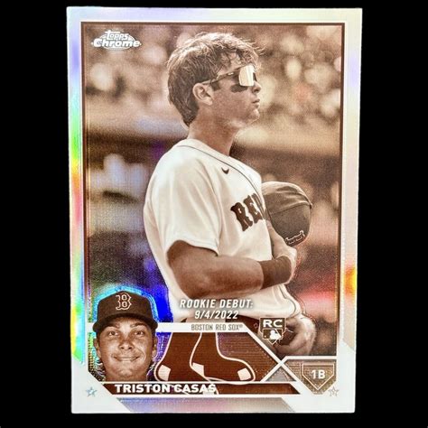 2023 Topps Chrome Update USC125 Triston Casas RC Sepia Refractor EBay