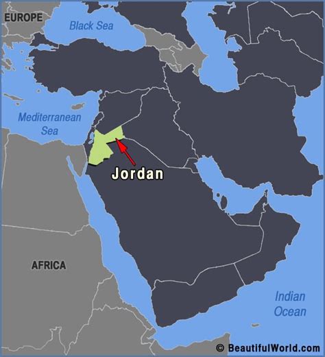 Map Of Jordan Facts And Information Beautiful World Travel Guide