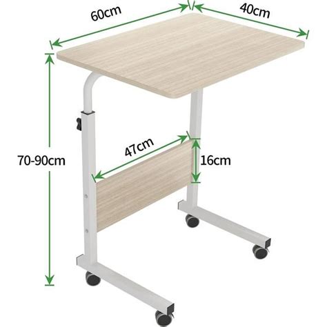 Sogeshome Table D Appoint Mobile Pouces Table D Ordinateur