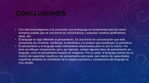 Lenguaje Y Pensamiento Ppt Descarga Gratuita