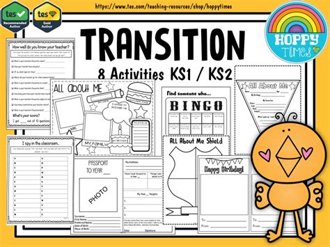 8 Transition Activities New Class Teaching Resources