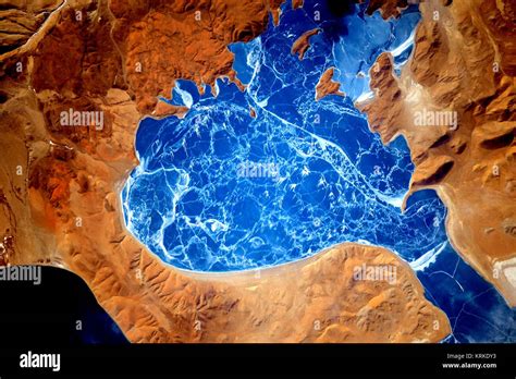 ISS-46 Lake Rakshastal, Tibet Stock Photo - Alamy