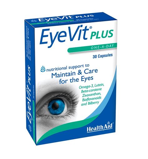 Health Aid EyeVit Plus 30 Caps Natural Health Products