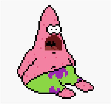 Patrick Pixel Art Grid