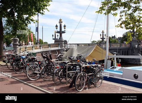 Bicycle Amsterdam The Netherlands Stock Photo Alamy