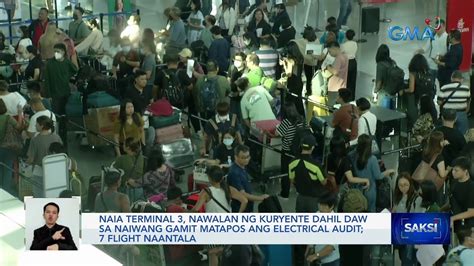 NAIA Terminal 3 Nawalan Ng Kuryente Dahil Daw Sa Naiwang Gamit Matapos