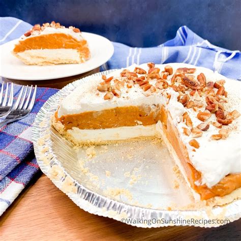 No Bake Pumpkin Cheesecake With Pudding Mix Walking On Sunshine