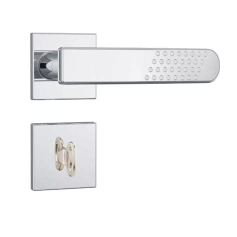 Fechadura Stam Banheiro Roseta Quadrada Rq Inox Fechadura E