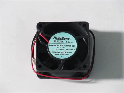 Nidec D06A 12TS1 02 12V 0 21A 2wires Cooling Fan