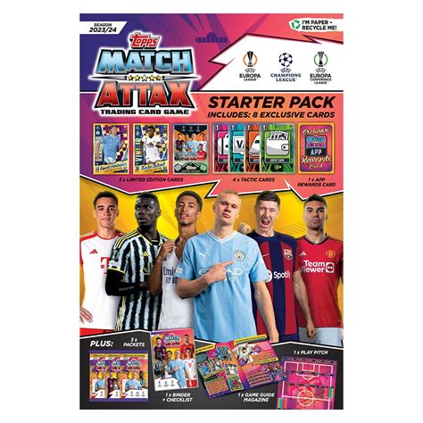 Topps 2023 24 Match Attax UEFA Champions League Soccer Trading Cards