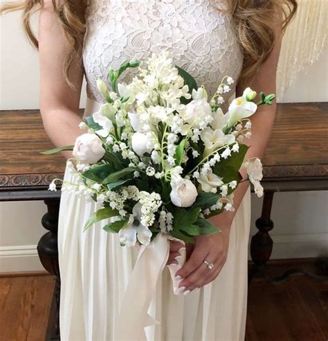 Lily Of The Valley Cascading Bouquet