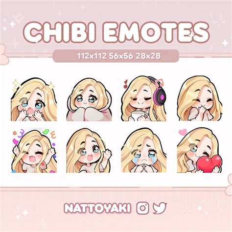 Blonde Hair Emote Pack Etsy